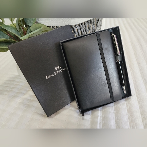 Balenciaga Accessories - Balenciaga Notebook w/ Pen Black in Box Damaged
